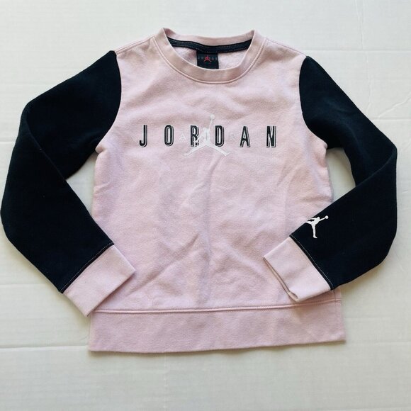 Nike Air Jordan‎ Girls Lot of 2 Sweatshirt and Running Shorts Girls Size 6X Pink - Picture 2 of 11